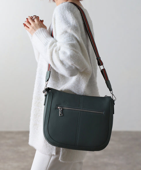 レザーショルダーバッグ 18‐1142