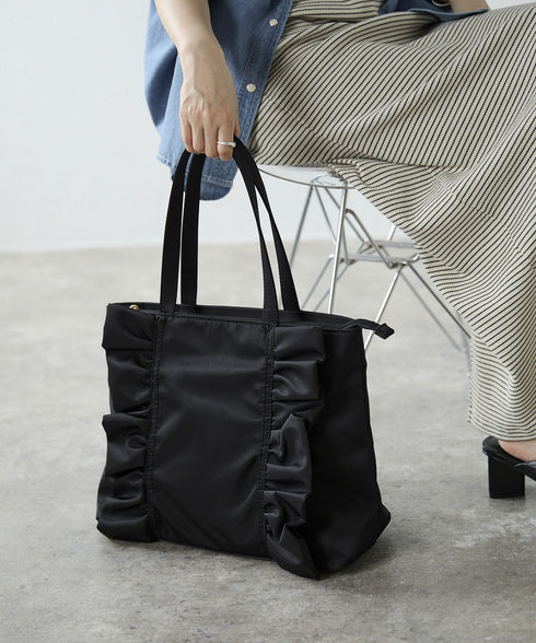 【ショップチャンネルOA商品】A4フリルトートバッグ 12-1159