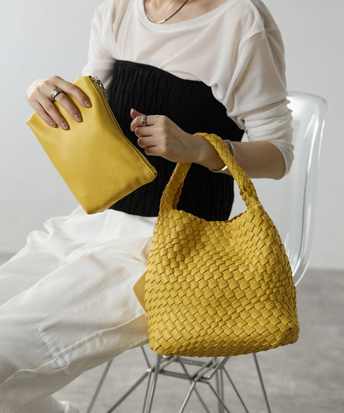 【ショップチャンネルOA商品】編込みメッシュミニトートバッグ ポーチセット 17-1161