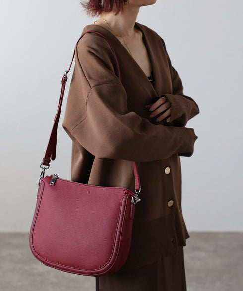 レザーショルダーバッグ 18‐1142