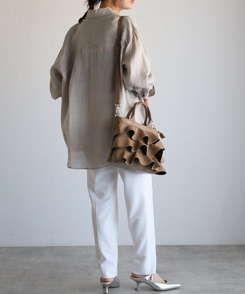 【雑誌掲載・ショップチャンネルOA商品】2WAYフリルハンドバッグ 12-1162