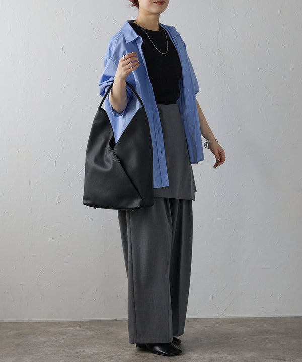 【ショップチャンネルOA商品】レザートライアングルトートバッグ 18-1190