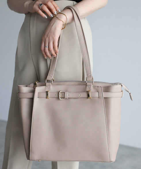 ベルトデザイントートバッグポーチセット 17-0971