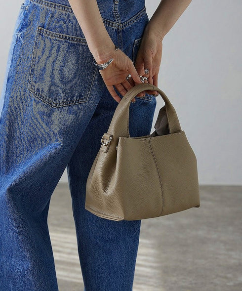 【ショップチャンネルOA商品】レザー 軽量 2WAY ハンドバッグ 18-1195