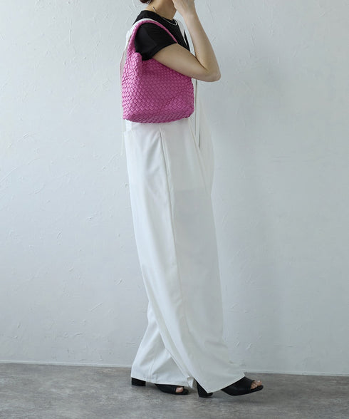 【ショップチャンネルOA商品】編込みメッシュミニトートバッグ ポーチセット 17-1161