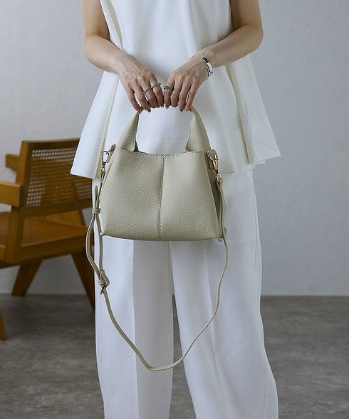 【ショップチャンネルOA商品】レザー 軽量 2WAY ハンドバッグ 18-1195