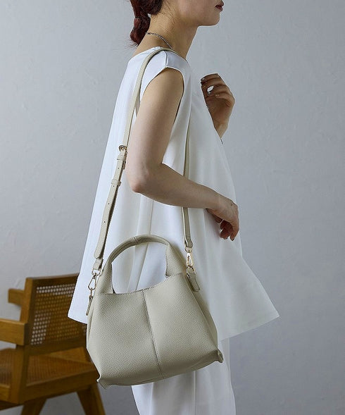 【ショップチャンネルOA商品】レザー 軽量 2WAY ハンドバッグ 18-1195