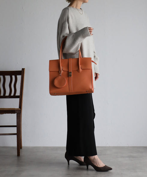 【雑誌掲載・人気商品】エレガンストートバッグ 丸ポーチ付き 17-0994