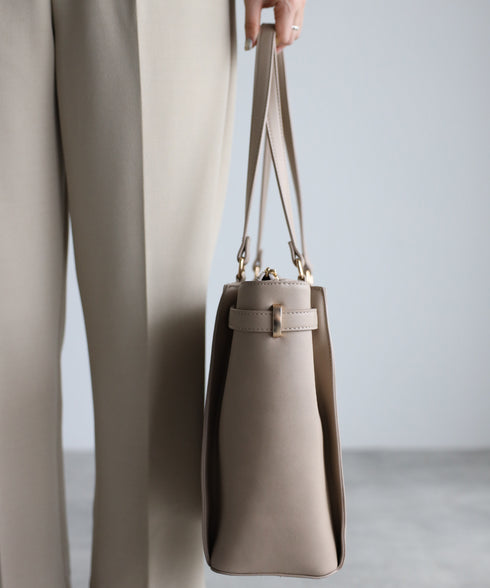 ベルトデザイントートバッグポーチセット 17-0971