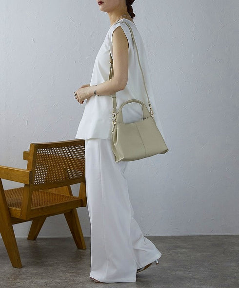 【ショップチャンネルOA商品】レザー 軽量 2WAY ハンドバッグ 18-1195