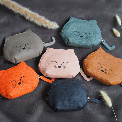 レザーマルチケース ネコ 14-9345