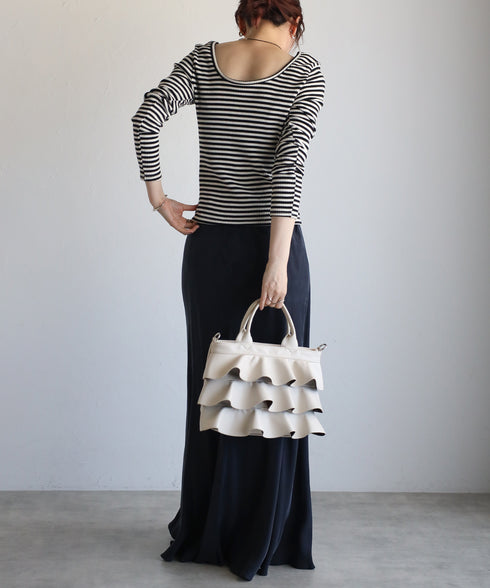 【雑誌掲載・ショップチャンネルOA商品】2WAYフリルハンドバッグ 12-1162