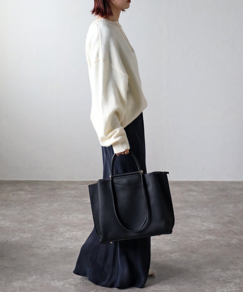 【人気商品】2WAYバーハンドルトートバッグ 17-1135