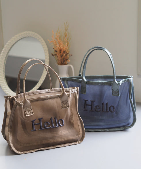 メッシュバッグインハンドバッグ 15-5018