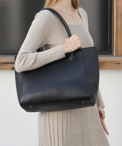 レザーA4すっぽりシンプルトートバッグ 18-1182