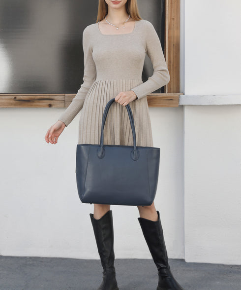 レザーA4すっぽりシンプルトートバッグ 18-1182