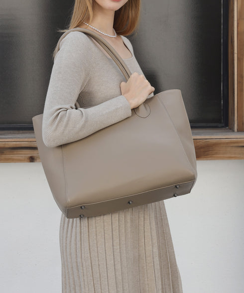 レザーA4すっぽりシンプルトートバッグ 18-1182