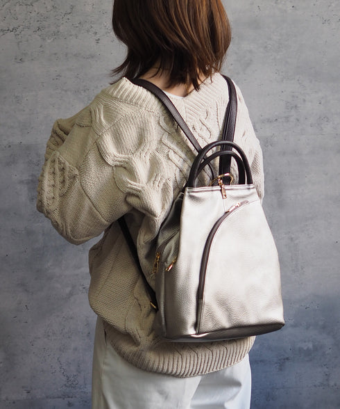【guscioベストセラー・ショップチャンネルOA商品】撥水3WAYリュックサック 12-0406