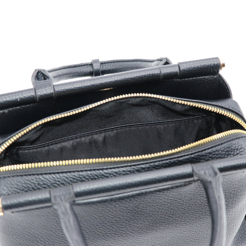 2WAY3室構造バーハンドルバッグ キーチャーム付き 12-1207