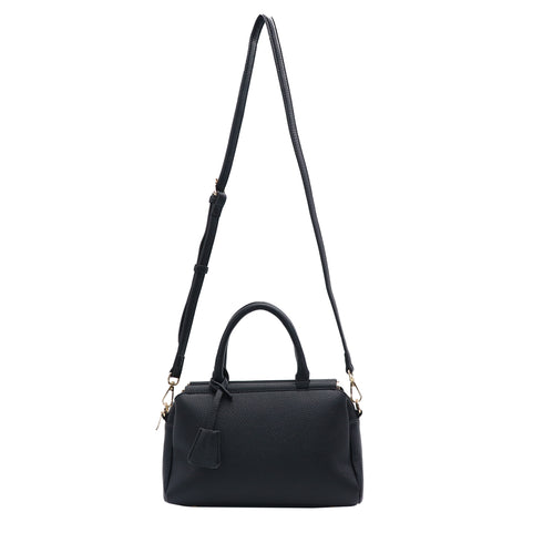 2WAY3室構造バーハンドルバッグ キーチャーム付き 12-1207