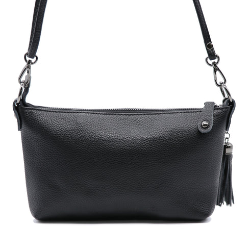 タッセル付きレザーショルダーバッグ 18-0429