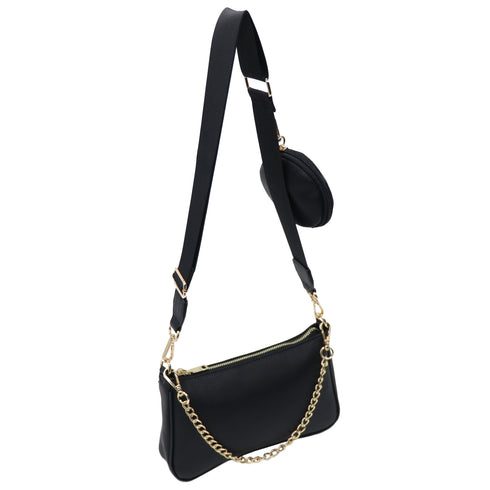 レザー 3WAYショルダーバッグ 丸ポーチセット 18-1149