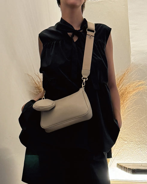 レザー 3WAYショルダーバッグ 丸ポーチセット 18-1149