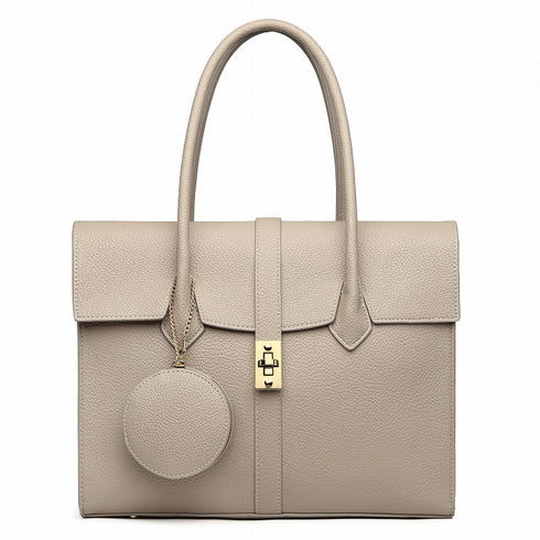 【雑誌掲載・人気商品】エレガンストートバッグ 丸ポーチ付き 17-0994