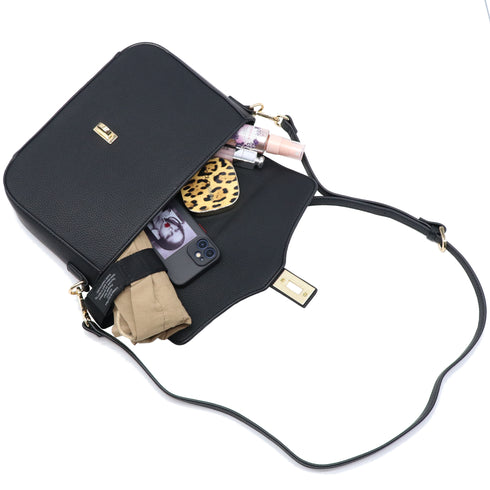 2WAYレザーショルダーハンドバッグ 18-1097