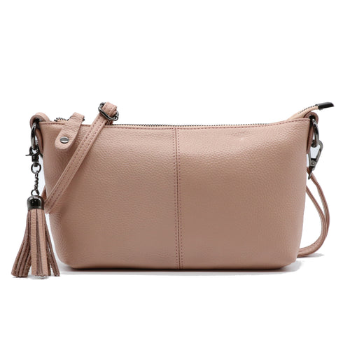 タッセル付きレザーショルダーバッグ 18-0429