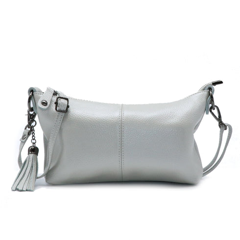 タッセル付きレザーショルダーバッグ 18-0429