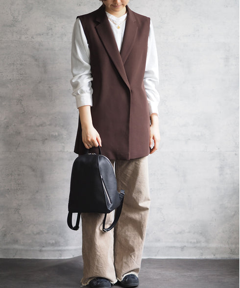 【雑誌掲載・ショップチャンネルOA商品】レザー 軽量 ミニリュック 18-1196