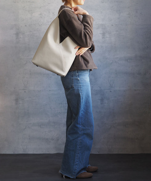 【ショップチャンネルOA商品】レザートライアングルトートバッグ 18-1190