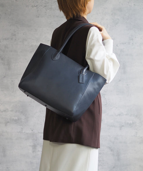 レザーA4すっぽりシンプルトートバッグ 18-1182