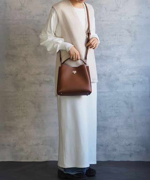 【雑誌掲載】2WAYワンハンドルバッグ 12-1122