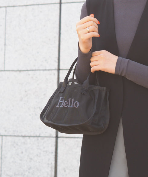 メッシュバッグインハンドバッグ 15-5018