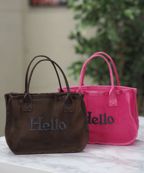 メッシュバッグインハンドバッグ 15-5018