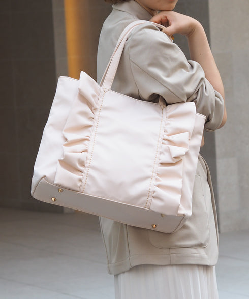 【ショップチャンネルOA商品】A4フリルトートバッグ 12-1159