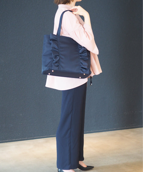 【ショップチャンネルOA商品】A4フリルトートバッグ 12-1159