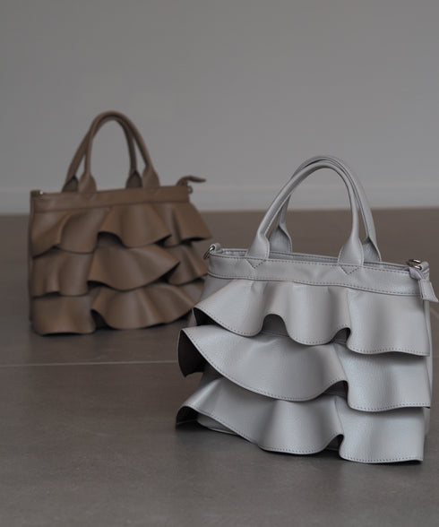 【雑誌掲載・ショップチャンネルOA商品】2WAYフリルハンドバッグ 12-1162