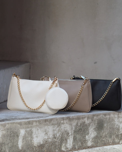 レザー 3WAYショルダーバッグ 丸ポーチセット 18-1149