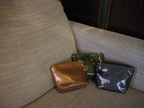 フリンジ付きグリッターポーチ 15‐5014