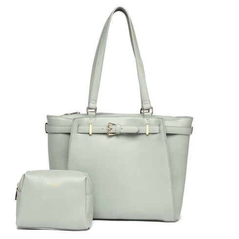 ベルトデザイントートバッグポーチセット 17-0971