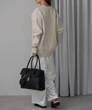 【雑誌掲載・人気商品】エレガンストートバッグ 丸ポーチ付き 17-0994