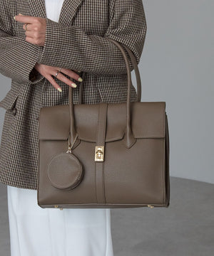 【雑誌掲載・人気商品】エレガンストートバッグ 丸ポーチ付き 17-0994