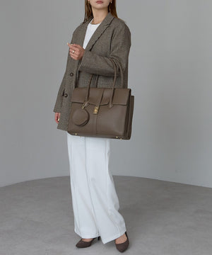 【雑誌掲載・人気商品】エレガンストートバッグ 丸ポーチ付き 17-0994