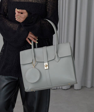 【雑誌掲載・人気商品】エレガンストートバッグ 丸ポーチ付き 17-0994