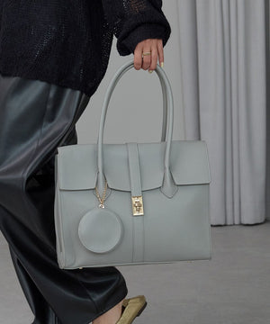 【雑誌掲載・人気商品】エレガンストートバッグ 丸ポーチ付き 17-0994