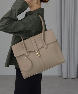 【雑誌掲載・人気商品】エレガンストートバッグ 丸ポーチ付き 17-0994