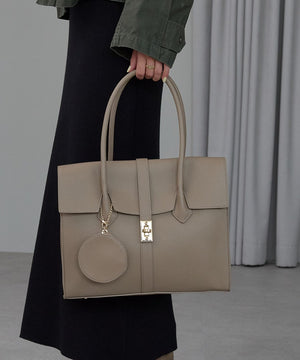 【雑誌掲載・人気商品】エレガンストートバッグ 丸ポーチ付き 17-0994